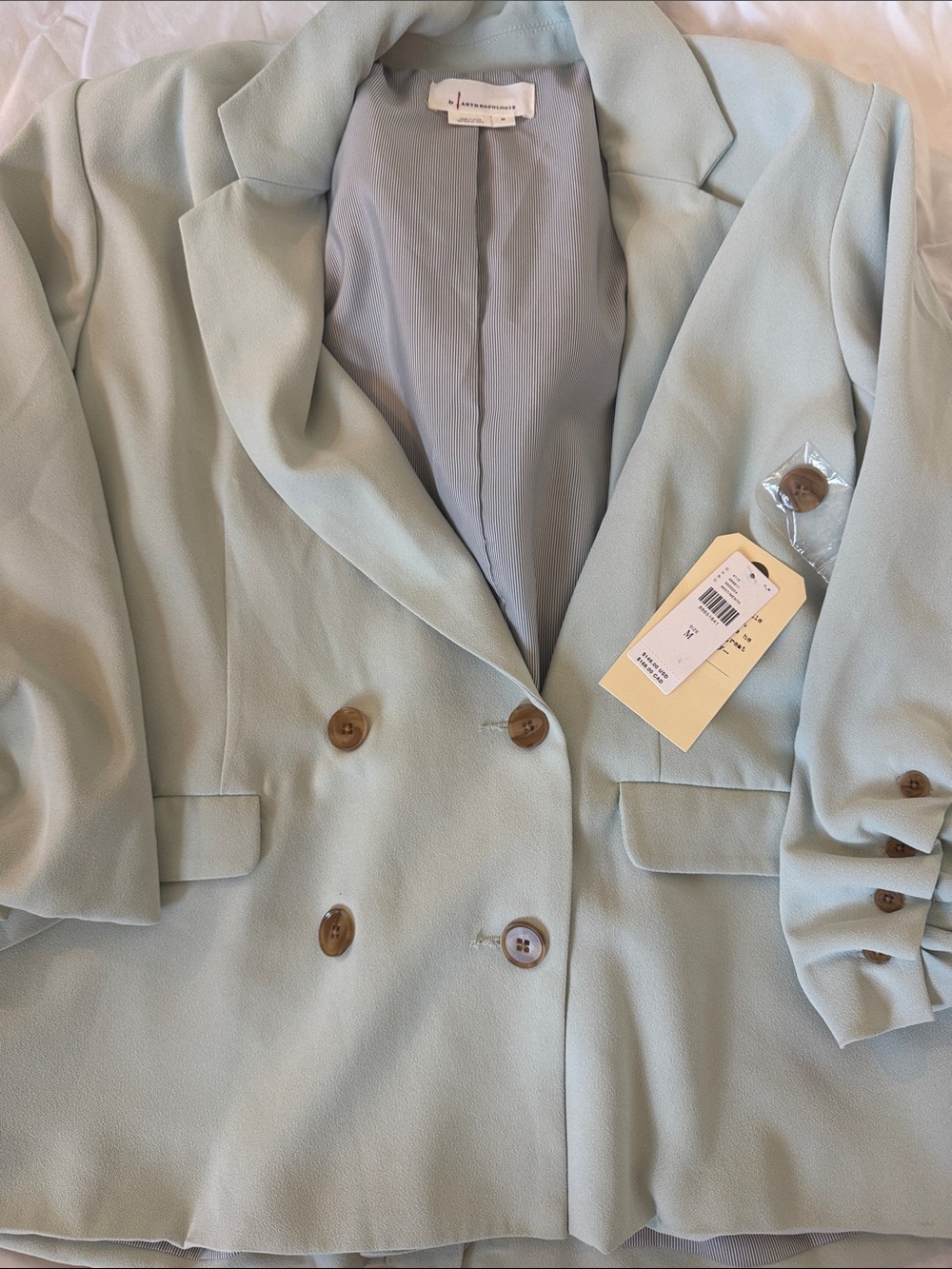 By Anthropologie cinched sleeve blazer - Picture 4 of 4